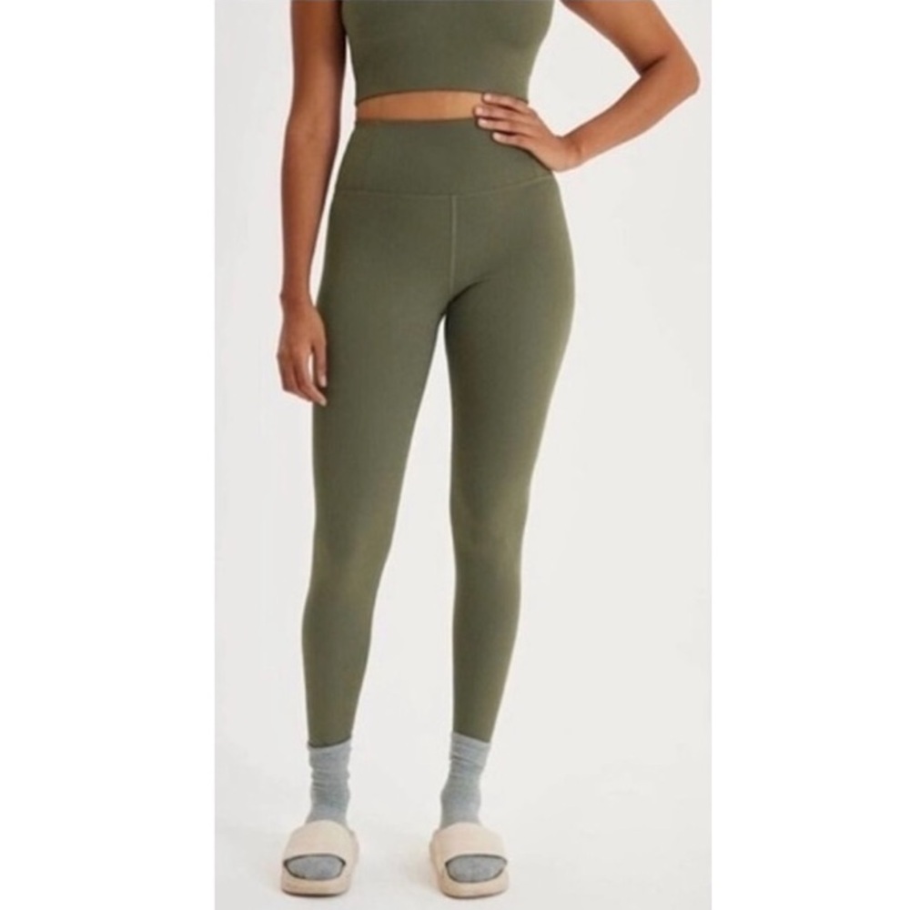 Girlfriend Collective Cypress RIB High-Rise 7/8 Ribbed Leggings Plus Size XXXL
